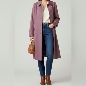 TRENCH COAT Stylish Women's Burgundy feminine classy or Casual